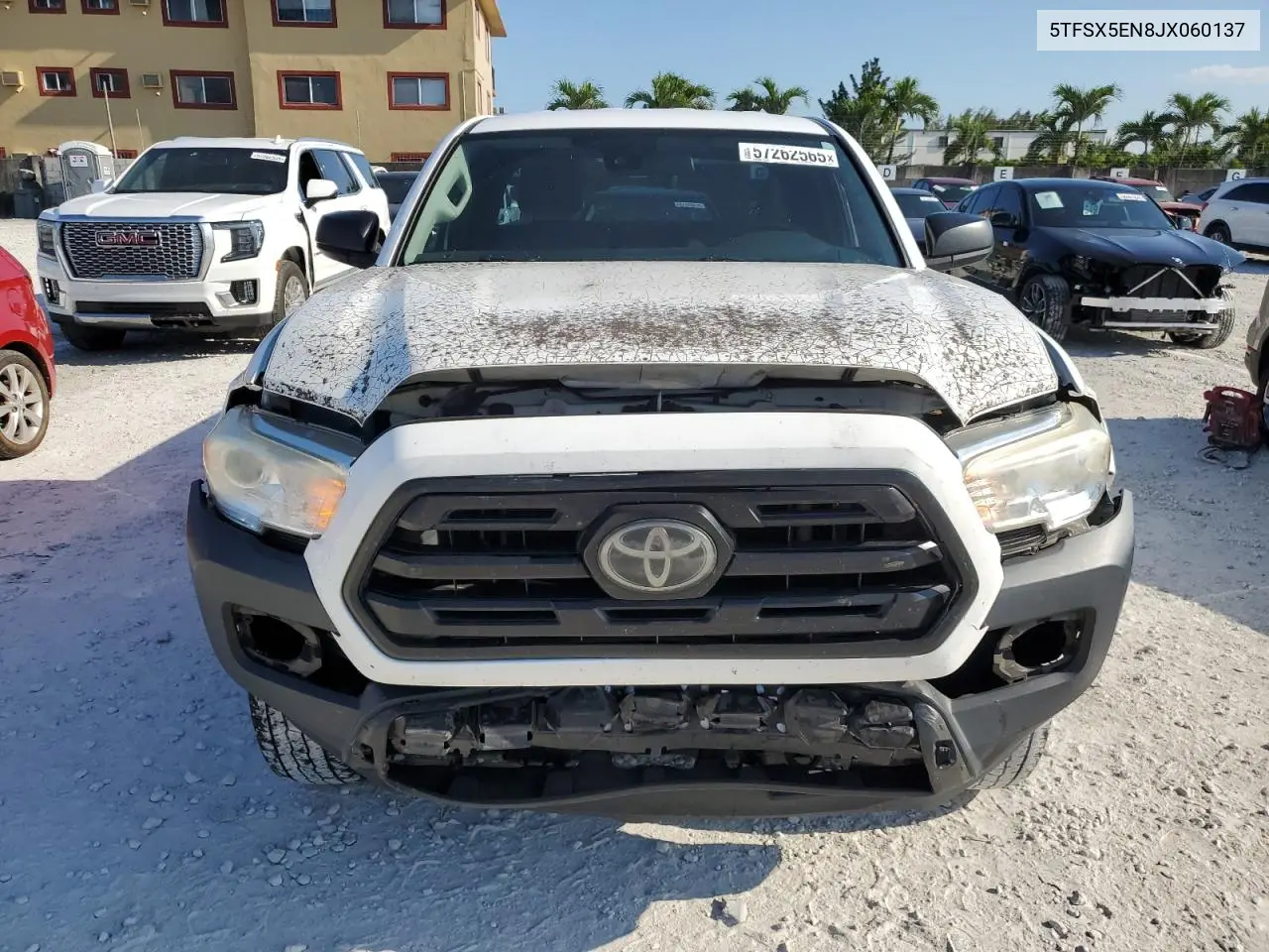 2018 Toyota Tacoma Access Cab VIN: 5TFSX5EN8JX060137 Lot: 57262565