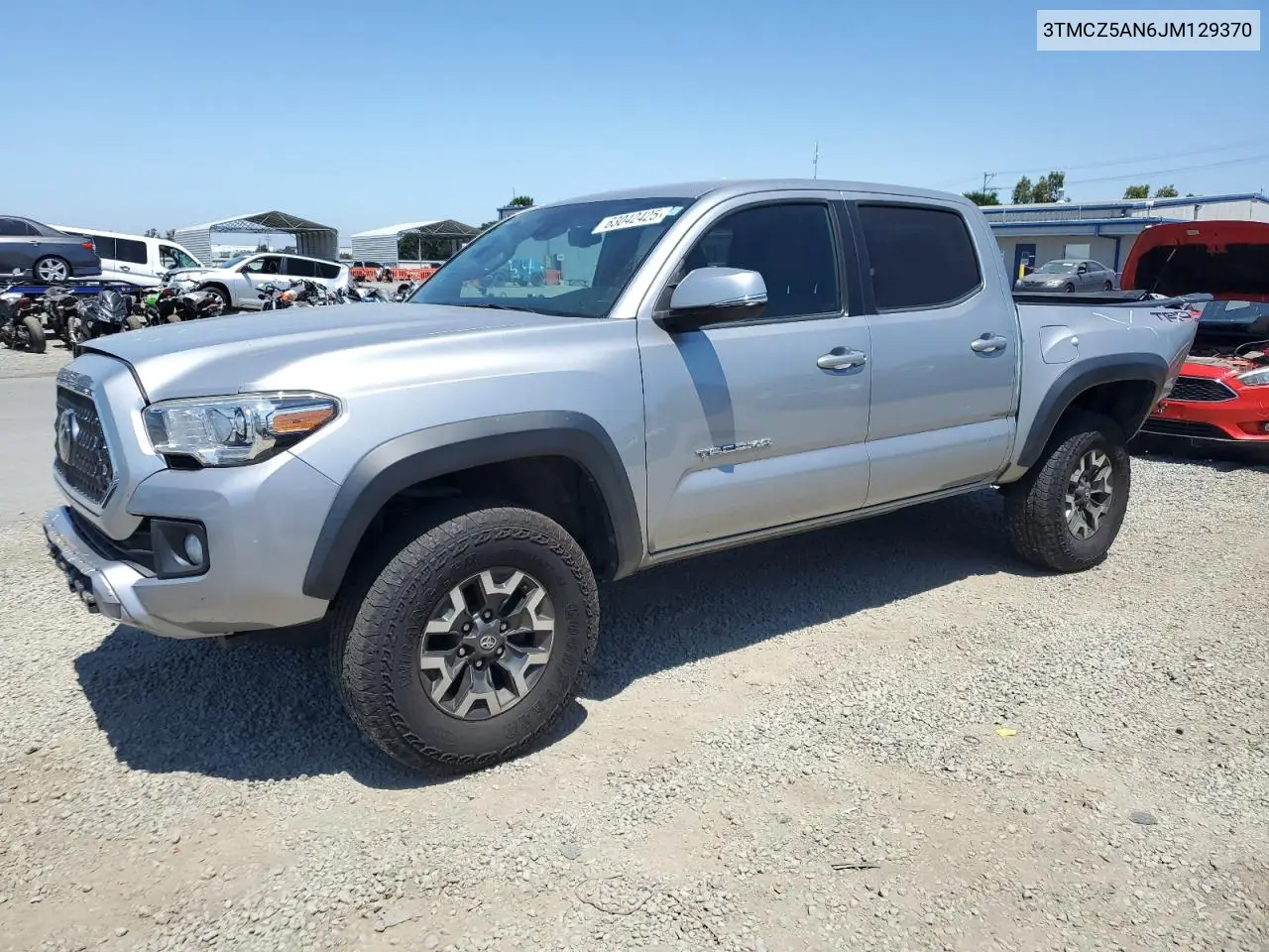 2018 Toyota Tacoma Double Cab VIN: 3TMCZ5AN6JM129370 Lot: 63042425
