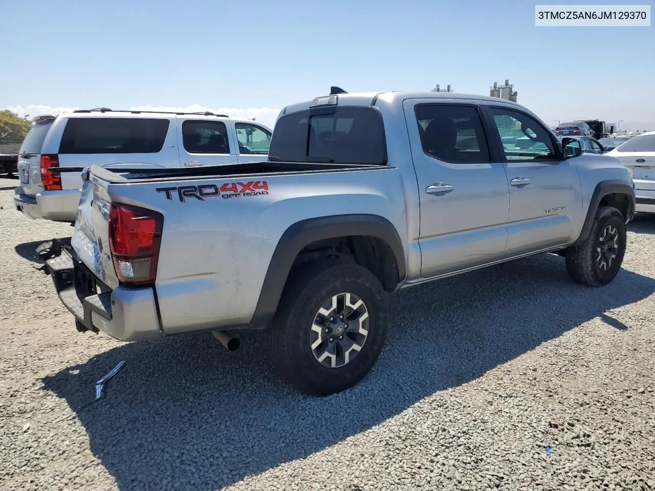 2018 Toyota Tacoma Double Cab VIN: 3TMCZ5AN6JM129370 Lot: 63042425