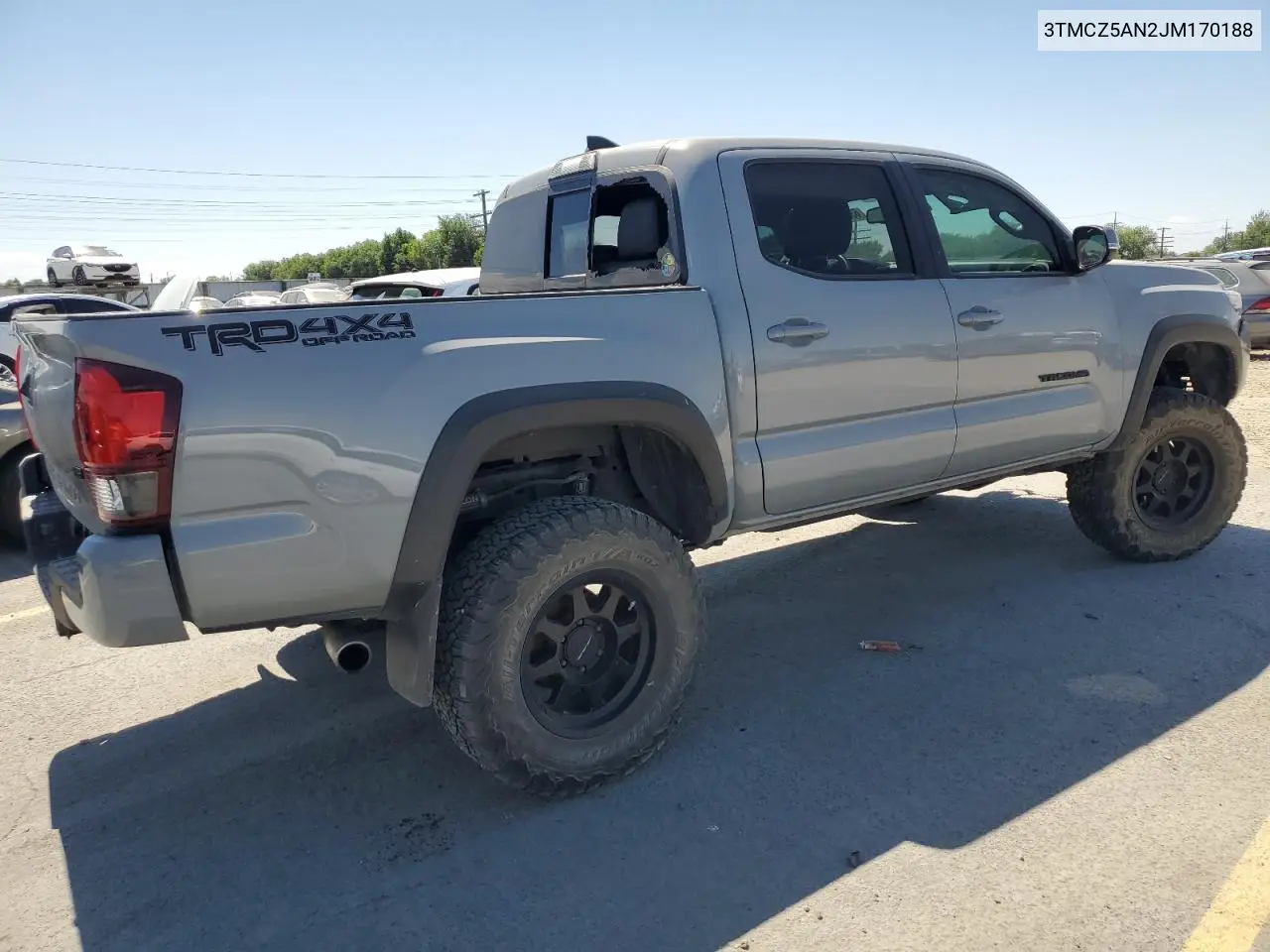 2018 Toyota Tacoma Double Cab VIN: 3TMCZ5AN2JM170188 Lot: 63220915