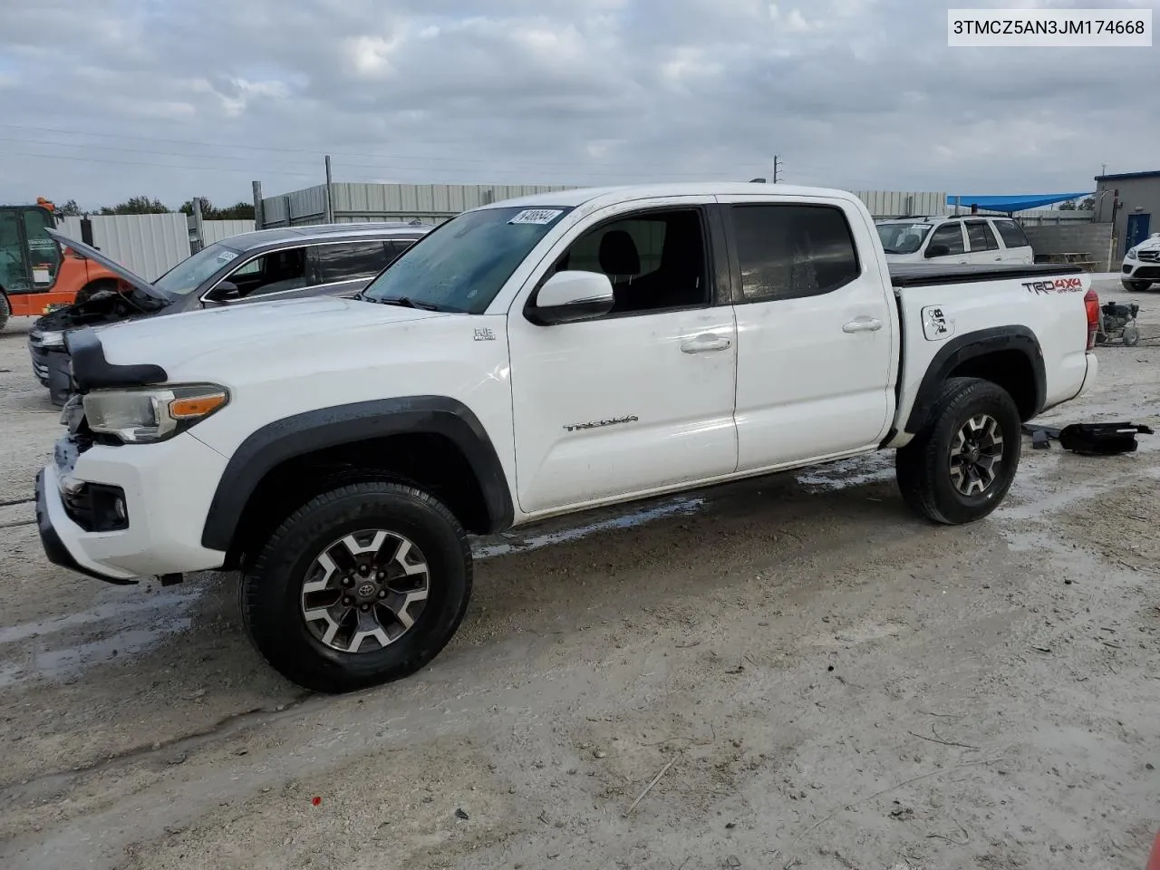 2018 Toyota Tacoma Double Cab VIN: 3TMCZ5AN3JM174668 Lot: 87486544