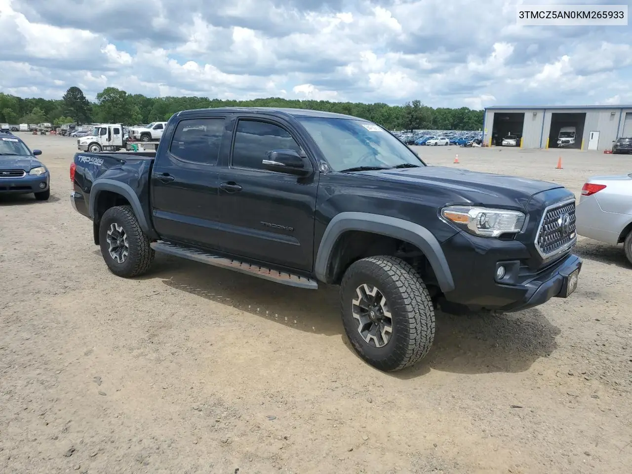 2019 Toyota Tacoma Double Cab VIN: 3TMCZ5AN0KM265933 Lot: 56473075