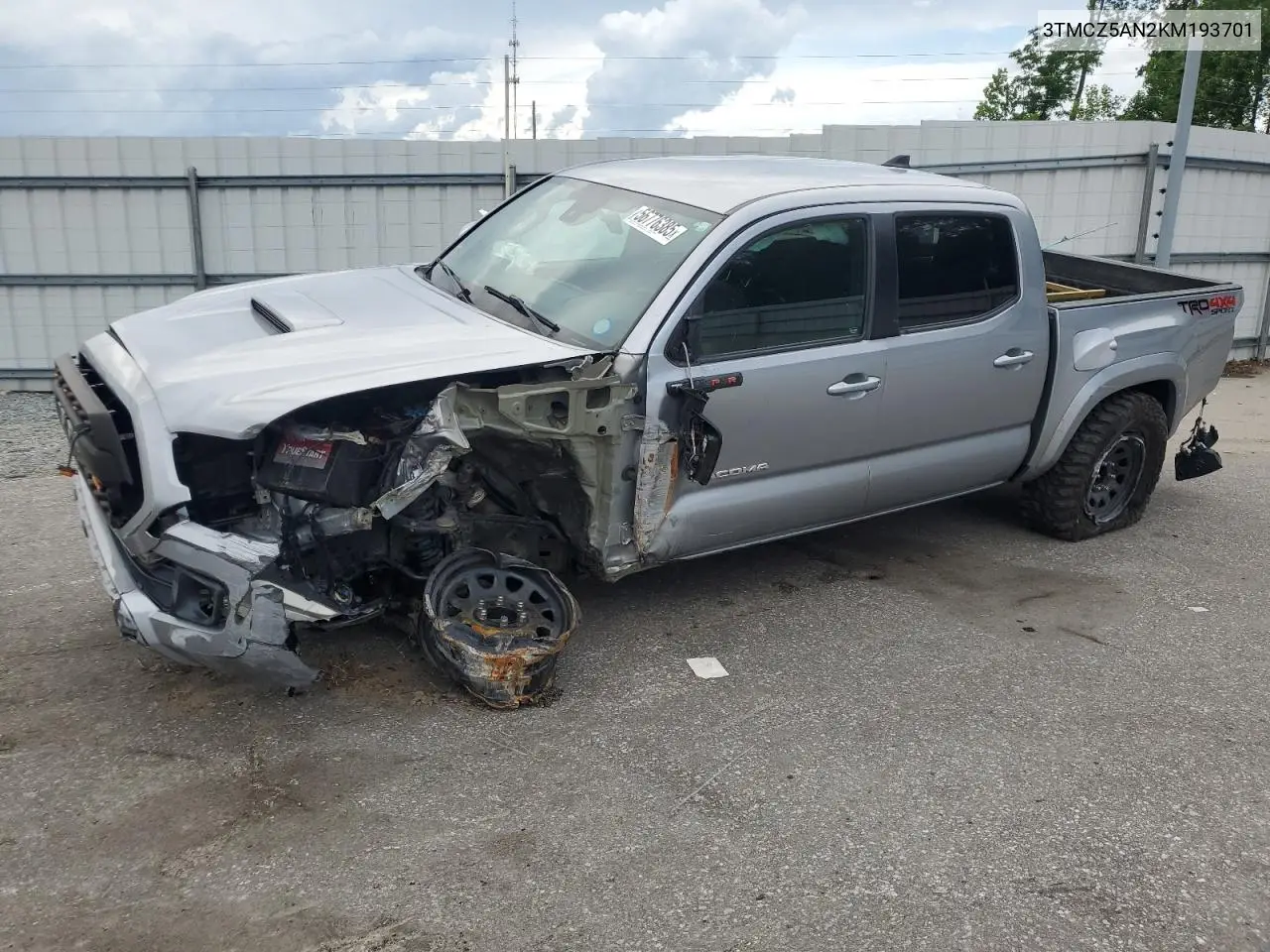 2019 Toyota Tacoma Double Cab VIN: 3TMCZ5AN2KM193701 Lot: 56776385