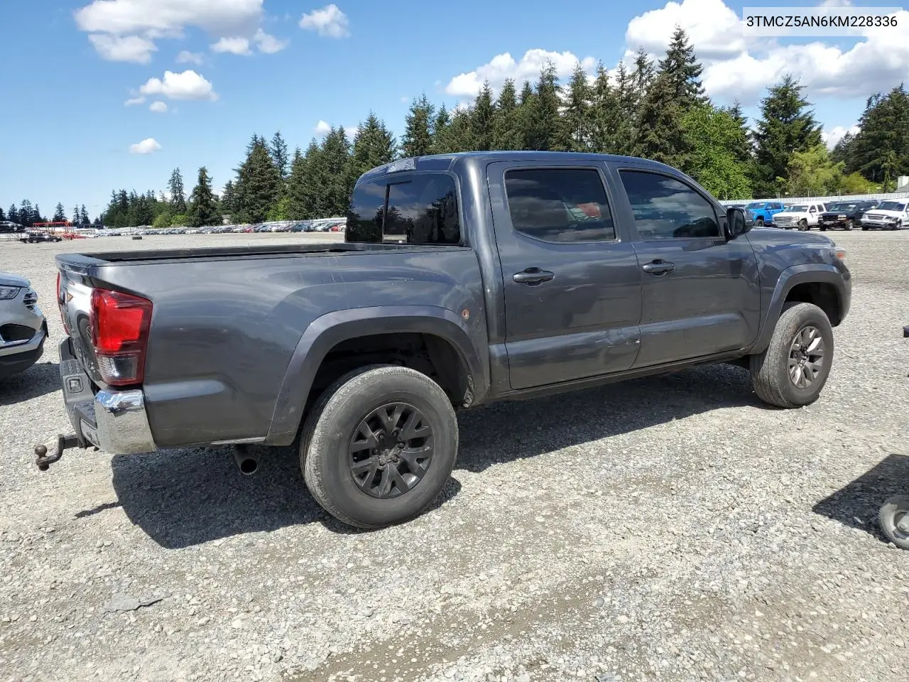 2019 Toyota Tacoma Double Cab VIN: 3TMCZ5AN6KM228336 Lot: 56929495