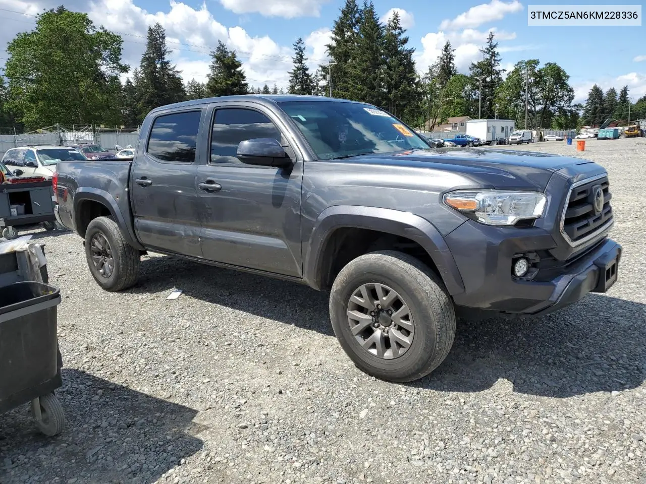 2019 Toyota Tacoma Double Cab VIN: 3TMCZ5AN6KM228336 Lot: 56929495