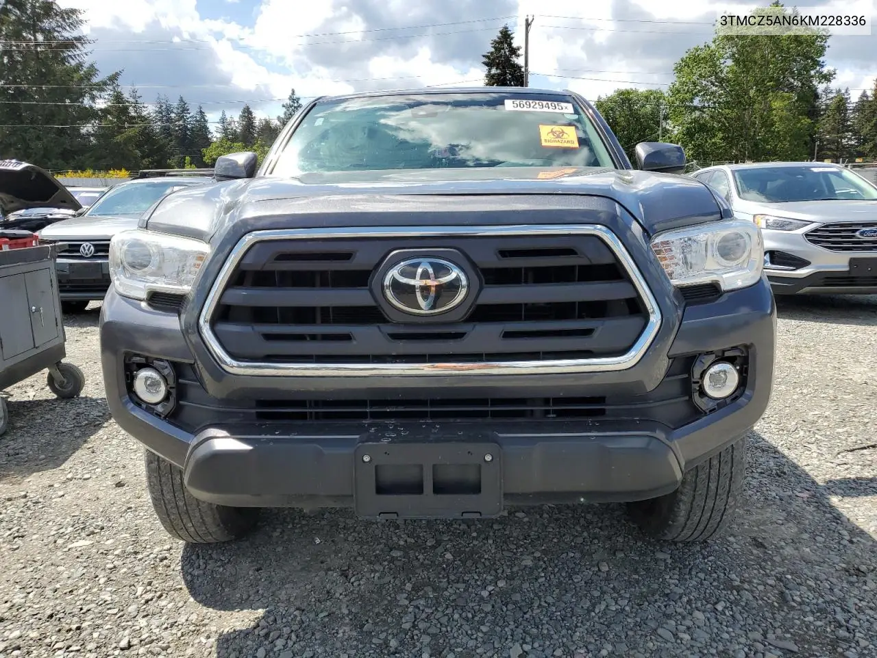 2019 Toyota Tacoma Double Cab VIN: 3TMCZ5AN6KM228336 Lot: 56929495