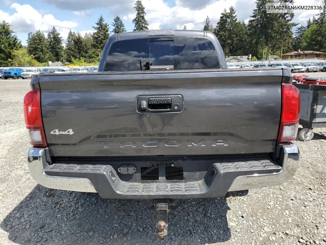 2019 Toyota Tacoma Double Cab VIN: 3TMCZ5AN6KM228336 Lot: 56929495