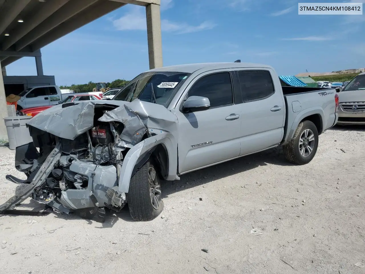 2019 Toyota Tacoma Double Cab VIN: 3TMAZ5CN4KM108412 Lot: 58069445