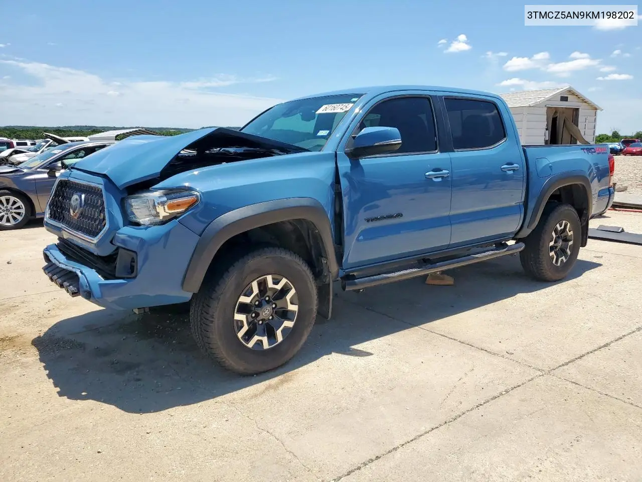 2019 Toyota Tacoma Double Cab VIN: 3TMCZ5AN9KM198202 Lot: 60160745