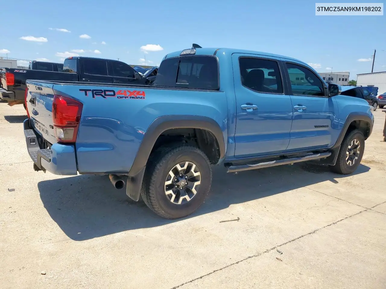 2019 Toyota Tacoma Double Cab VIN: 3TMCZ5AN9KM198202 Lot: 60160745