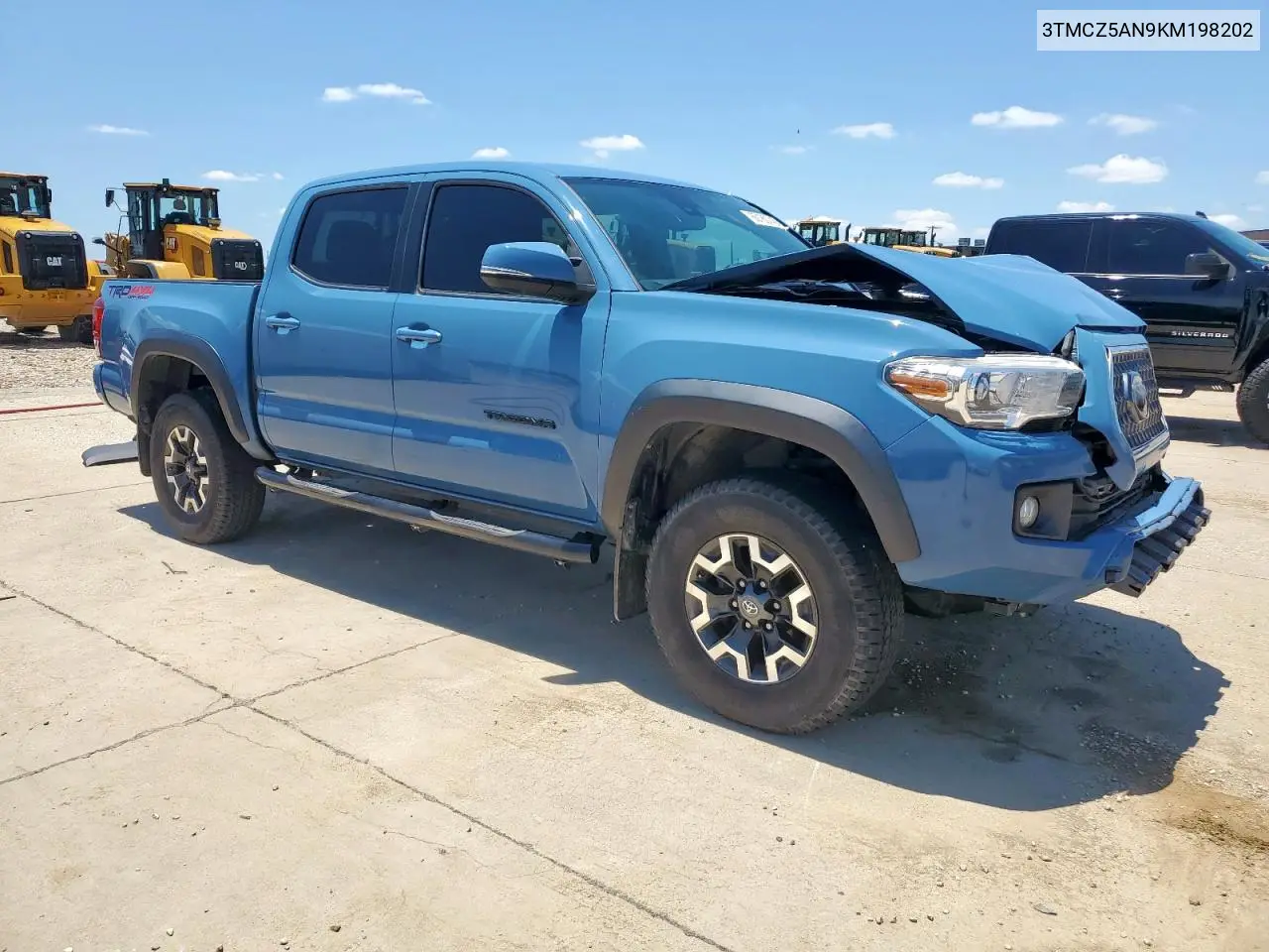 2019 Toyota Tacoma Double Cab VIN: 3TMCZ5AN9KM198202 Lot: 60160745
