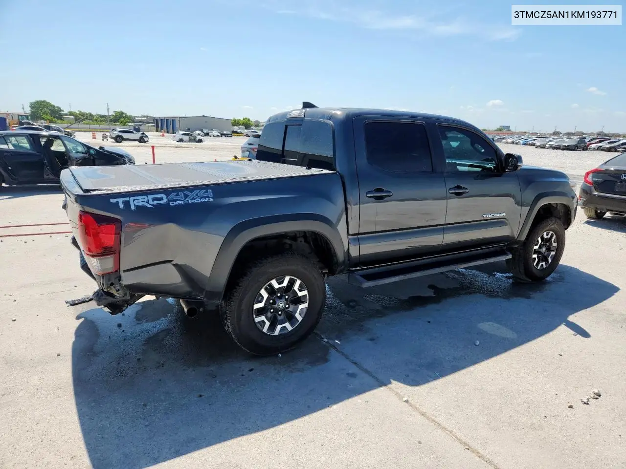 2019 Toyota Tacoma Double Cab VIN: 3TMCZ5AN1KM193771 Lot: 61618095