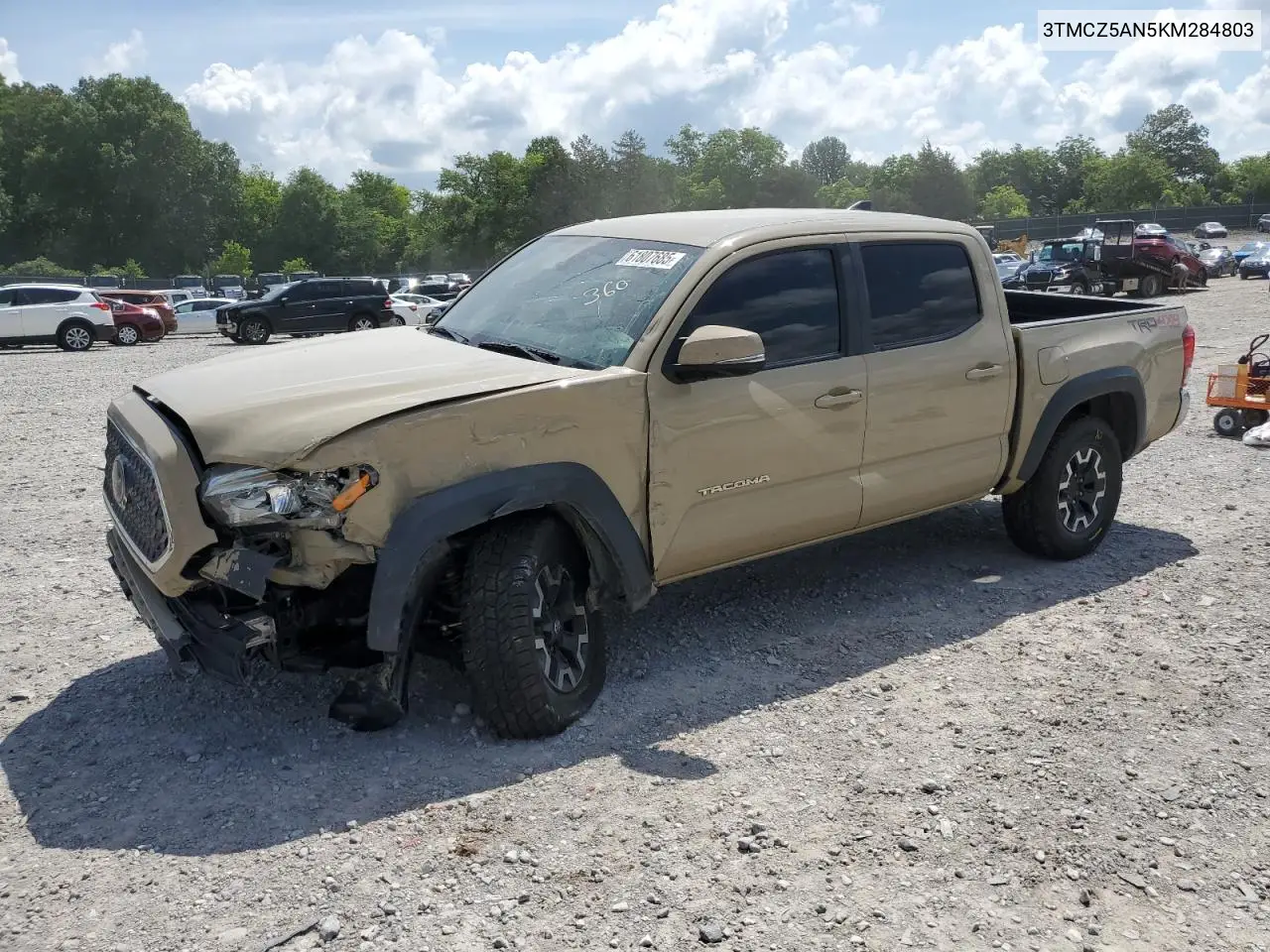 2019 Toyota Tacoma Double Cab VIN: 3TMCZ5AN5KM284803 Lot: 61807685