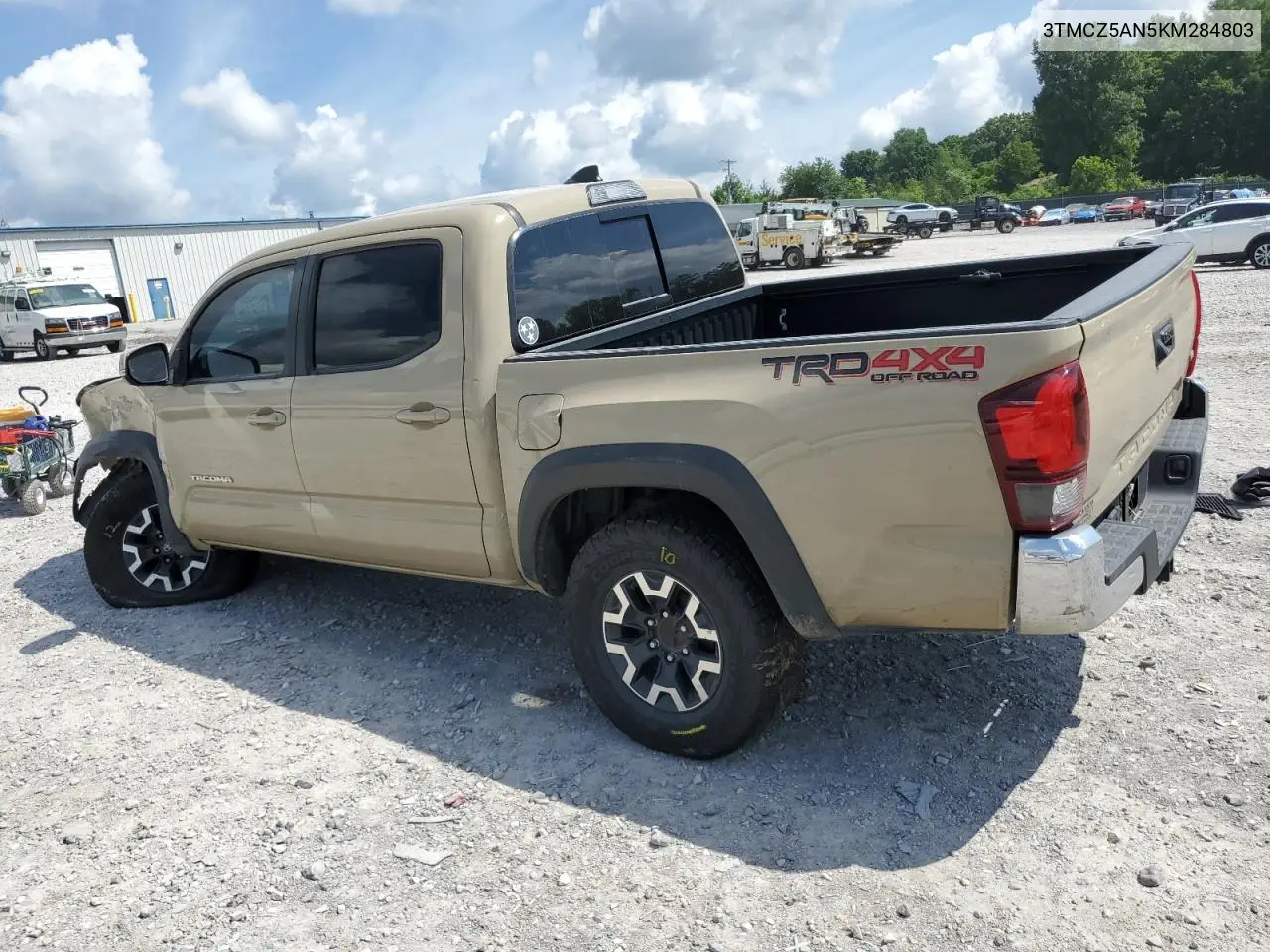 2019 Toyota Tacoma Double Cab VIN: 3TMCZ5AN5KM284803 Lot: 61807685