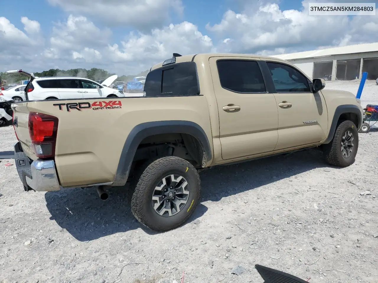 2019 Toyota Tacoma Double Cab VIN: 3TMCZ5AN5KM284803 Lot: 61807685