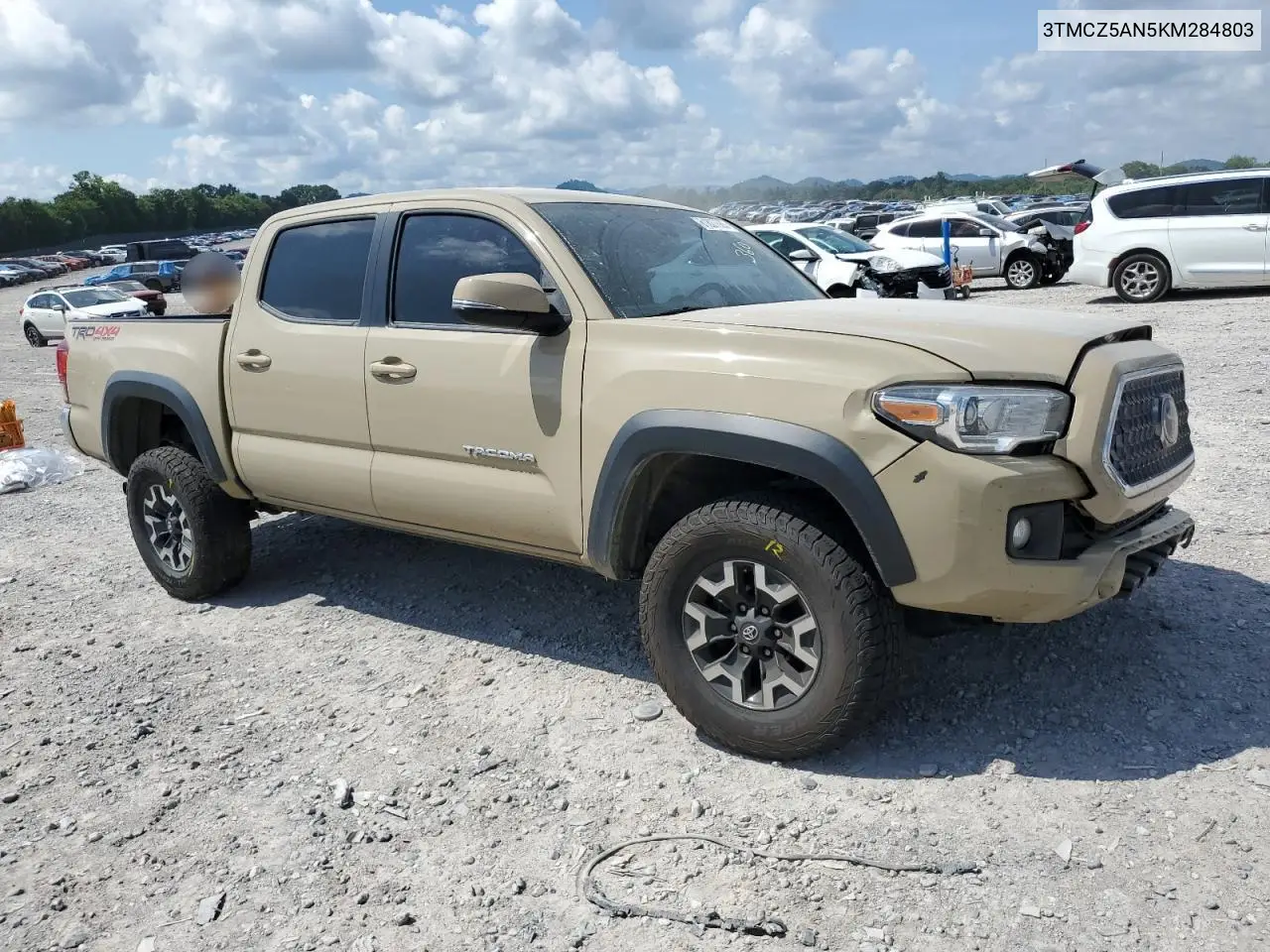 2019 Toyota Tacoma Double Cab VIN: 3TMCZ5AN5KM284803 Lot: 61807685