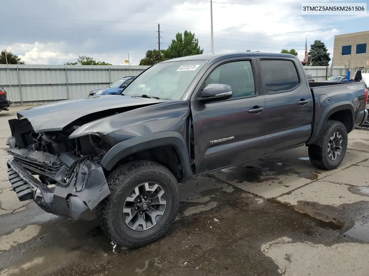 2019 Toyota Tacoma Double Cab VIN: 3TMCZ5AN5KM261506 Lot: 62223275