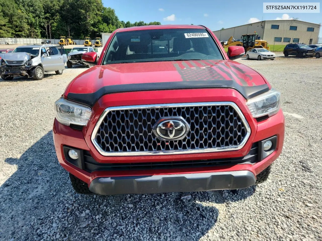 2019 Toyota Tacoma Access Cab VIN: 5TFSZ5AN7KX191724 Lot: 62400595