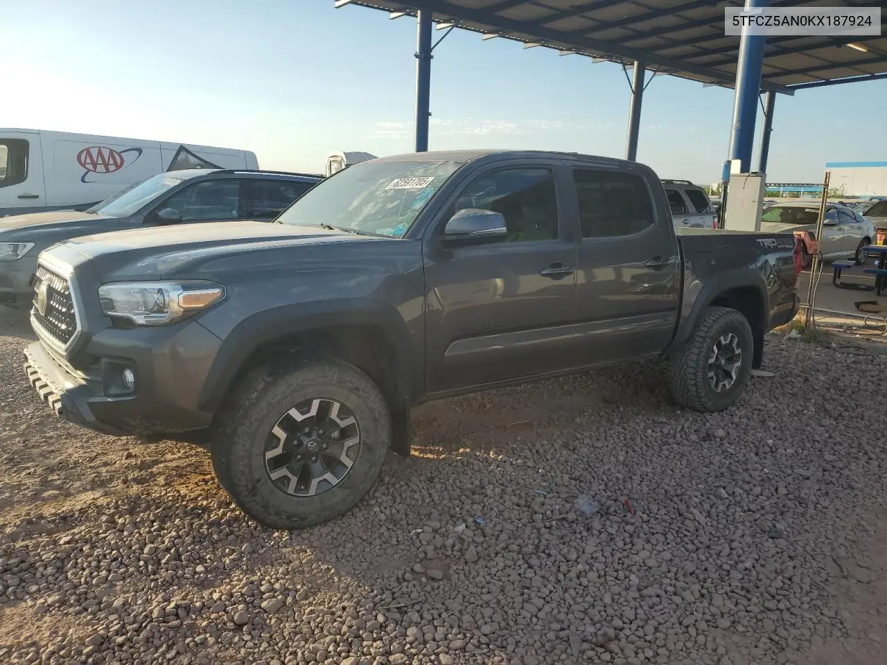 2019 Toyota Tacoma Double Cab VIN: 5TFCZ5AN0KX187924 Lot: 62591705