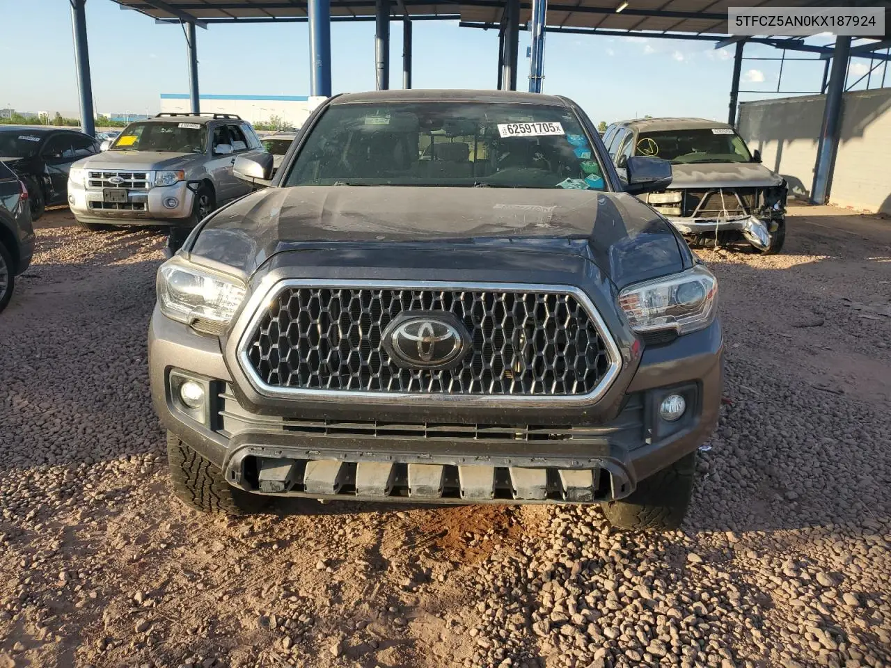 2019 Toyota Tacoma Double Cab VIN: 5TFCZ5AN0KX187924 Lot: 62591705