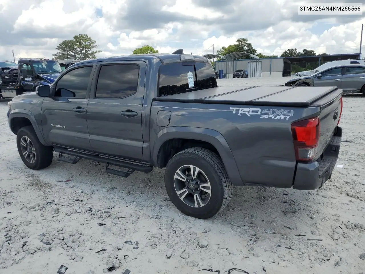 2019 Toyota Tacoma Double Cab VIN: 3TMCZ5AN4KM266566 Lot: 63197795