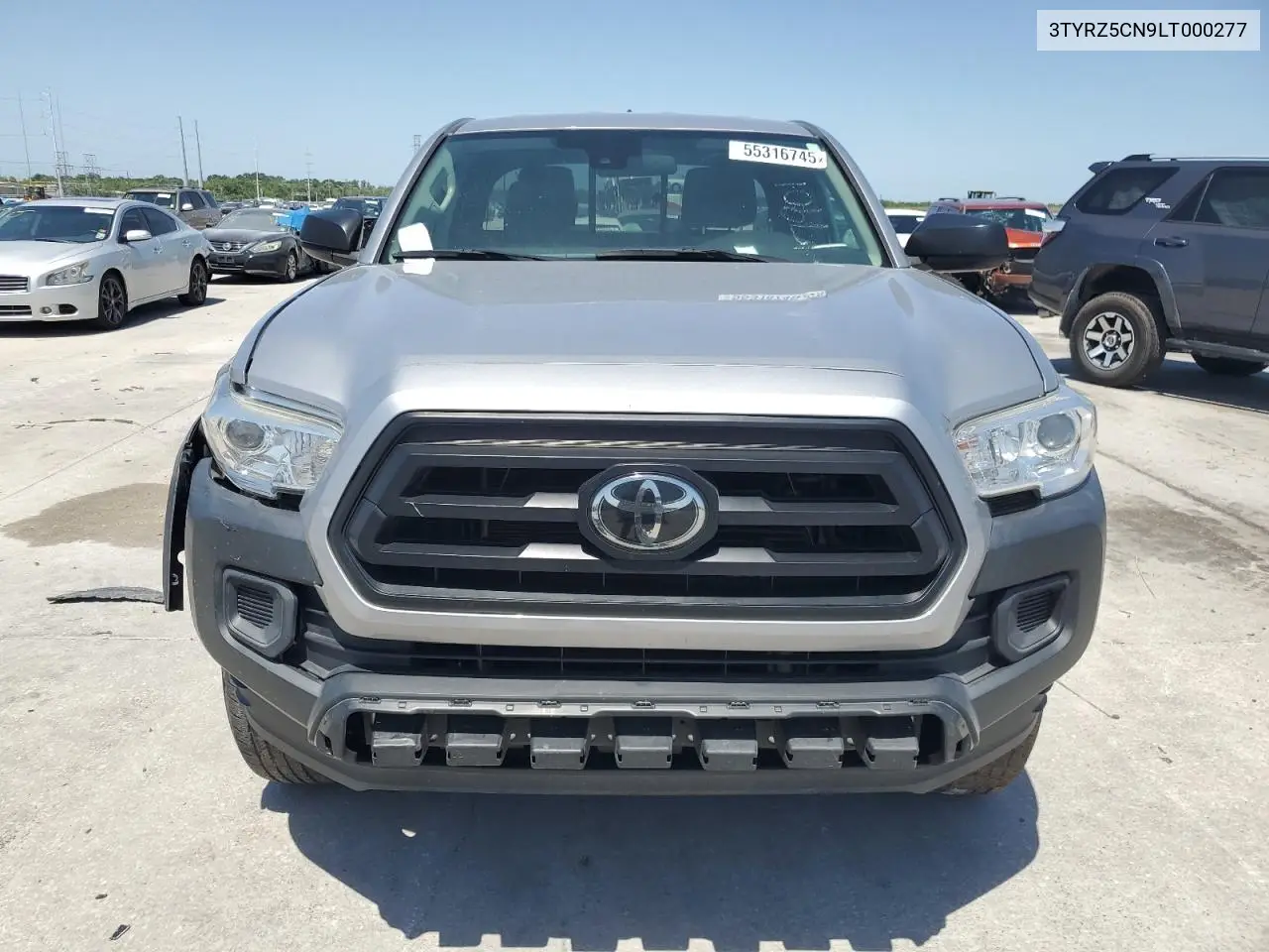 2020 Toyota Tacoma Access Cab VIN: 3TYRZ5CN9LT000277 Lot: 55316745
