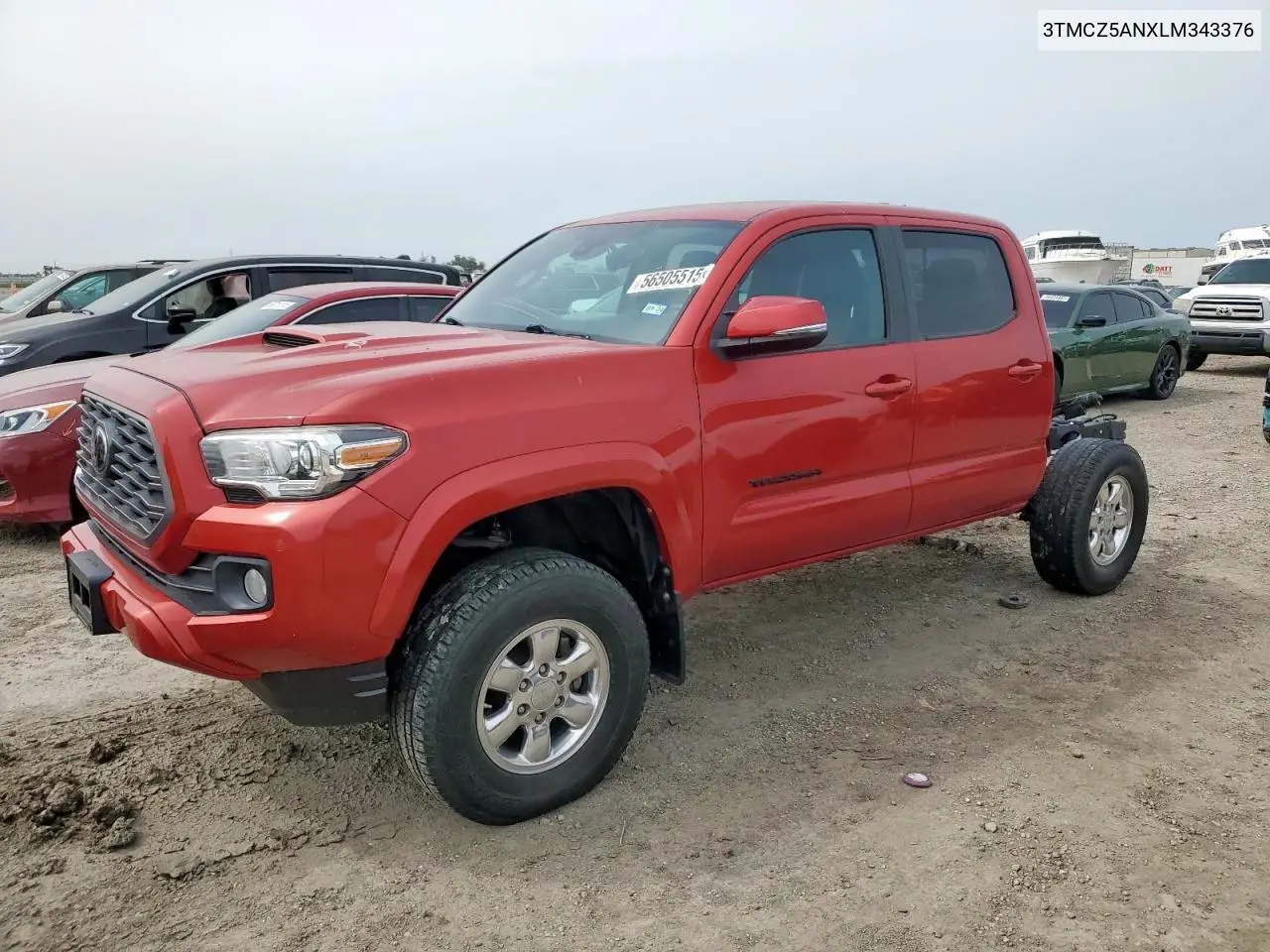2020 Toyota Tacoma Double Cab VIN: 3TMCZ5ANXLM343376 Lot: 56505515