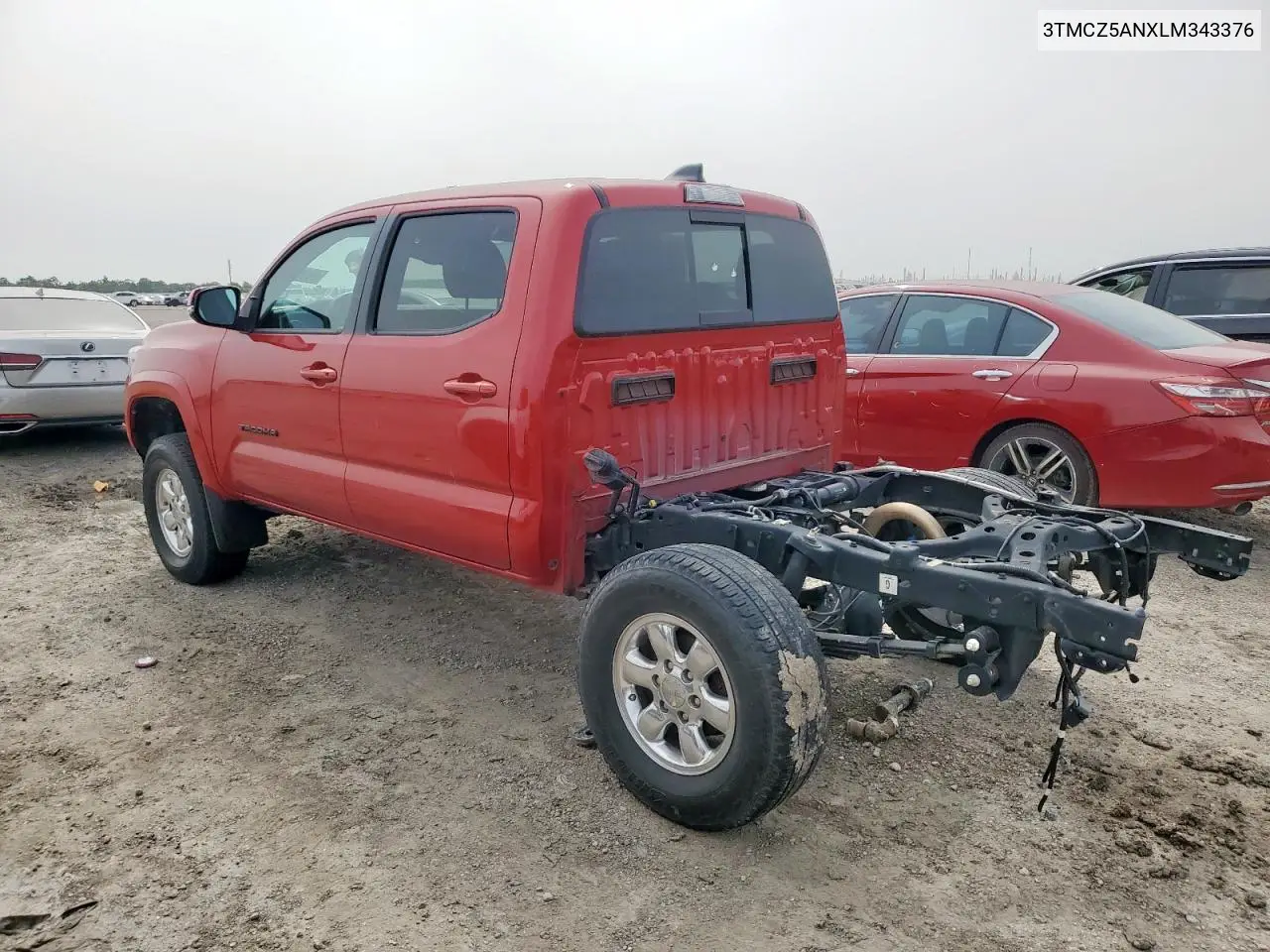 2020 Toyota Tacoma Double Cab VIN: 3TMCZ5ANXLM343376 Lot: 56505515