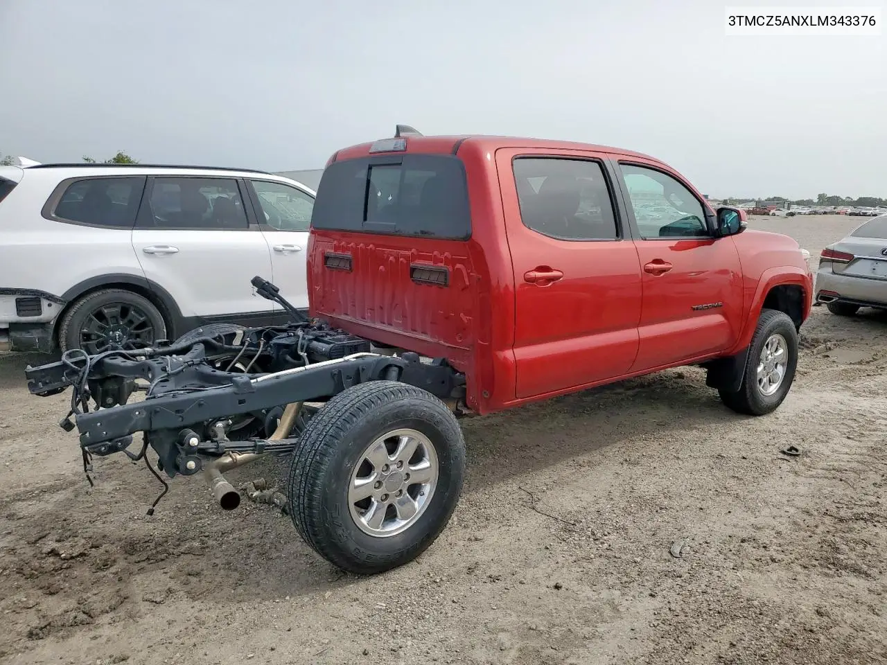 2020 Toyota Tacoma Double Cab VIN: 3TMCZ5ANXLM343376 Lot: 56505515