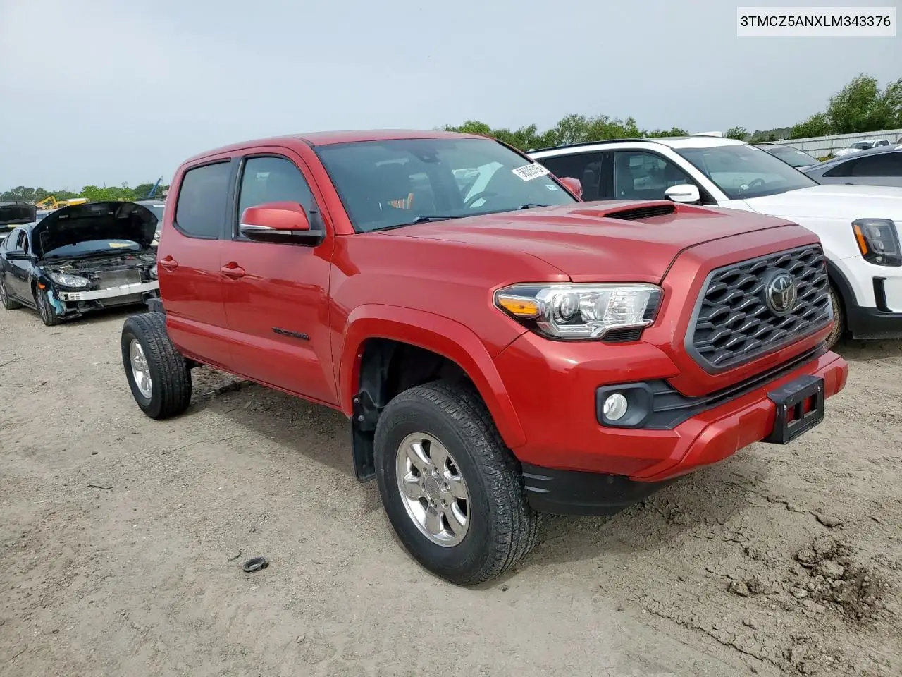 2020 Toyota Tacoma Double Cab VIN: 3TMCZ5ANXLM343376 Lot: 56505515