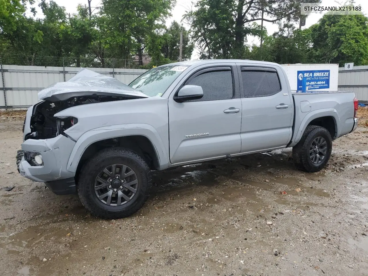 2020 Toyota Tacoma Double Cab VIN: 5TFCZ5AN0LX219188 Lot: 56784895