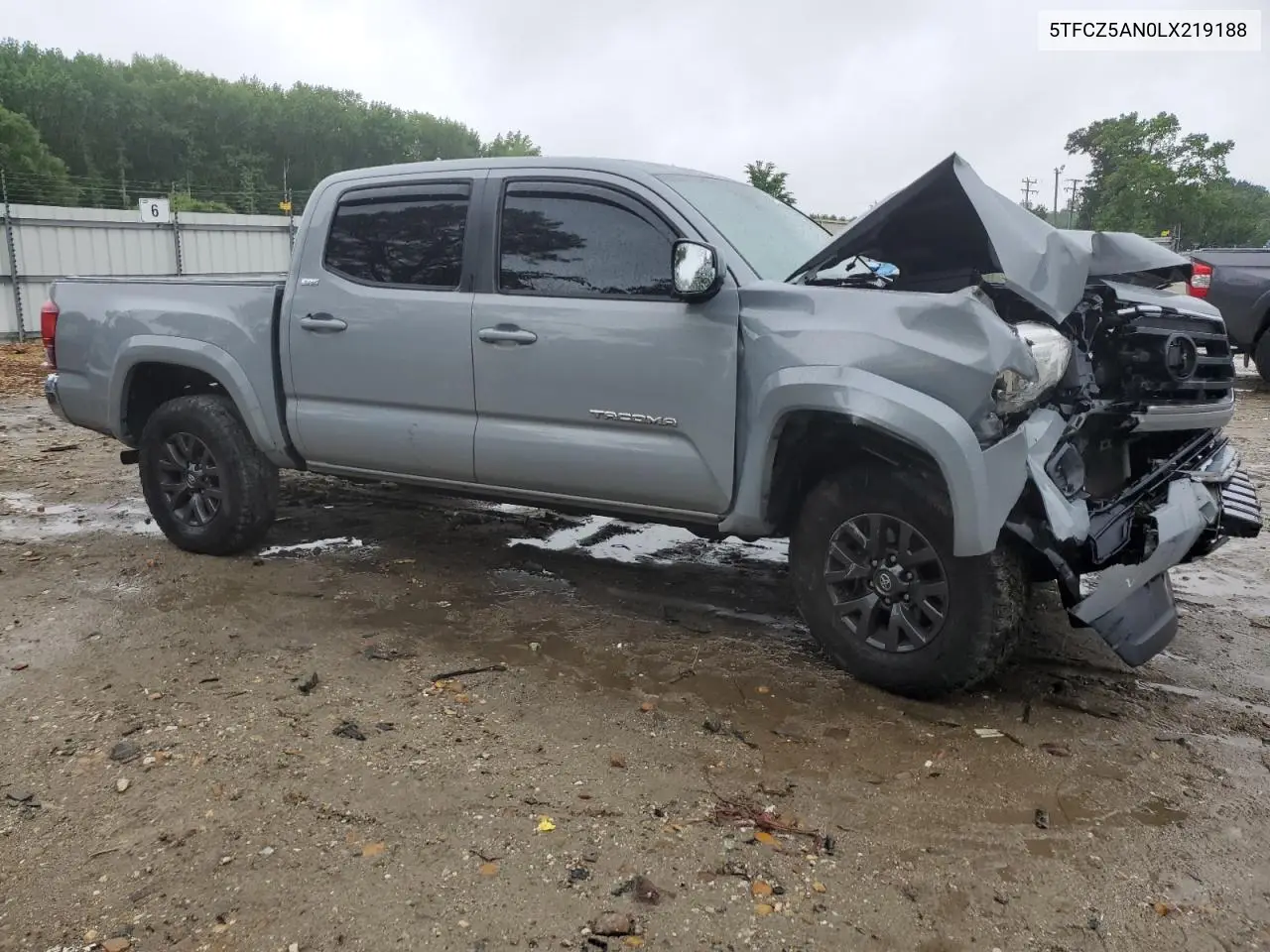 2020 Toyota Tacoma Double Cab VIN: 5TFCZ5AN0LX219188 Lot: 56784895