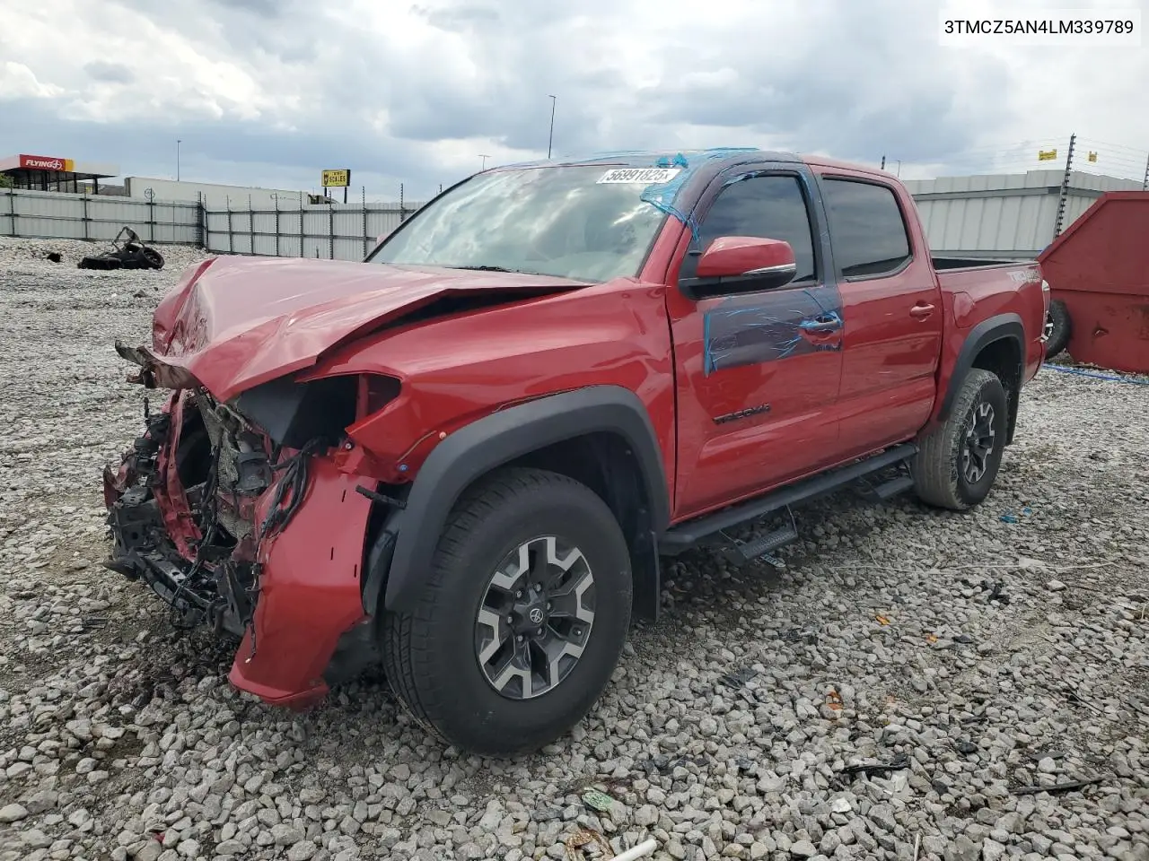2020 Toyota Tacoma Double Cab VIN: 3TMCZ5AN4LM339789 Lot: 56991825