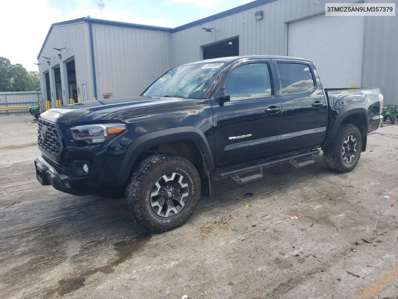 2020 Toyota Tacoma Double Cab VIN: 3TMCZ5AN9LM357379 Lot: 61630895