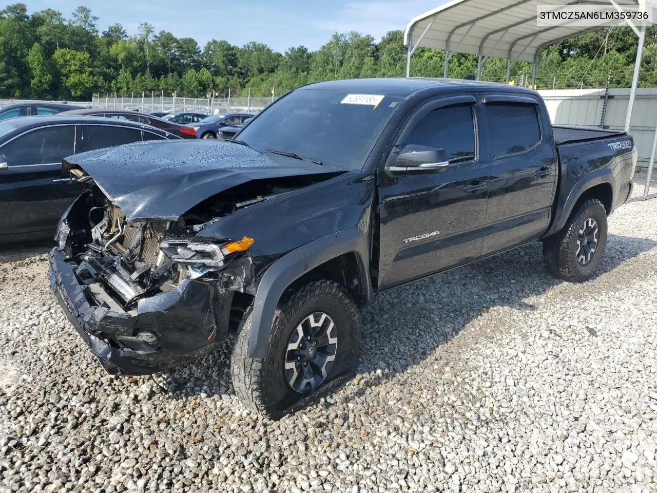 2020 Toyota Tacoma Double Cab VIN: 3TMCZ5AN6LM359736 Lot: 62831185
