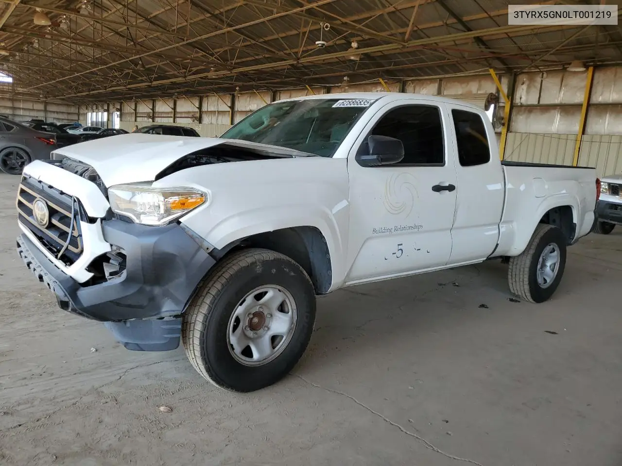 2020 Toyota Tacoma Access Cab VIN: 3TYRX5GN0LT001219 Lot: 62886835