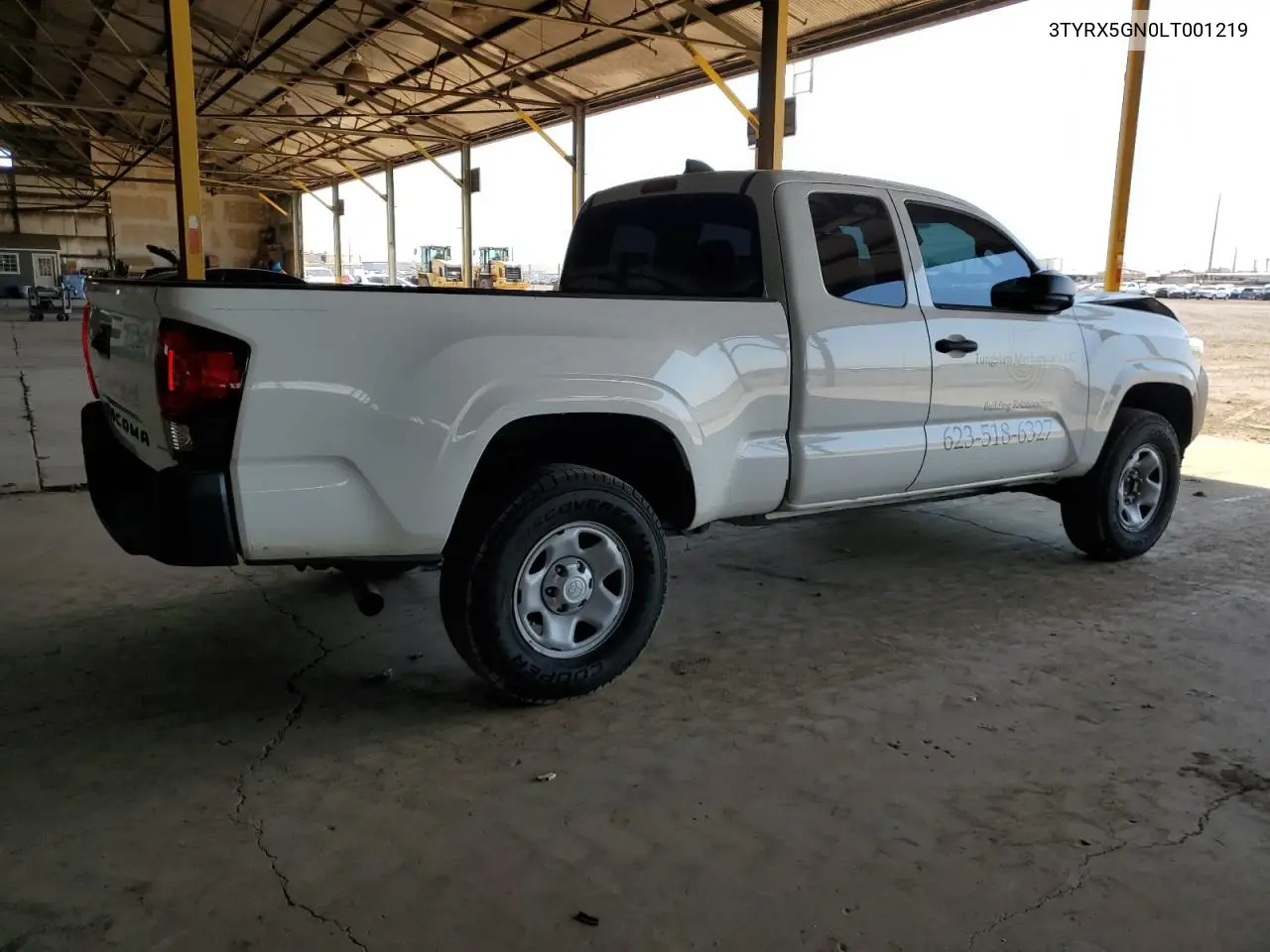 2020 Toyota Tacoma Access Cab VIN: 3TYRX5GN0LT001219 Lot: 62886835