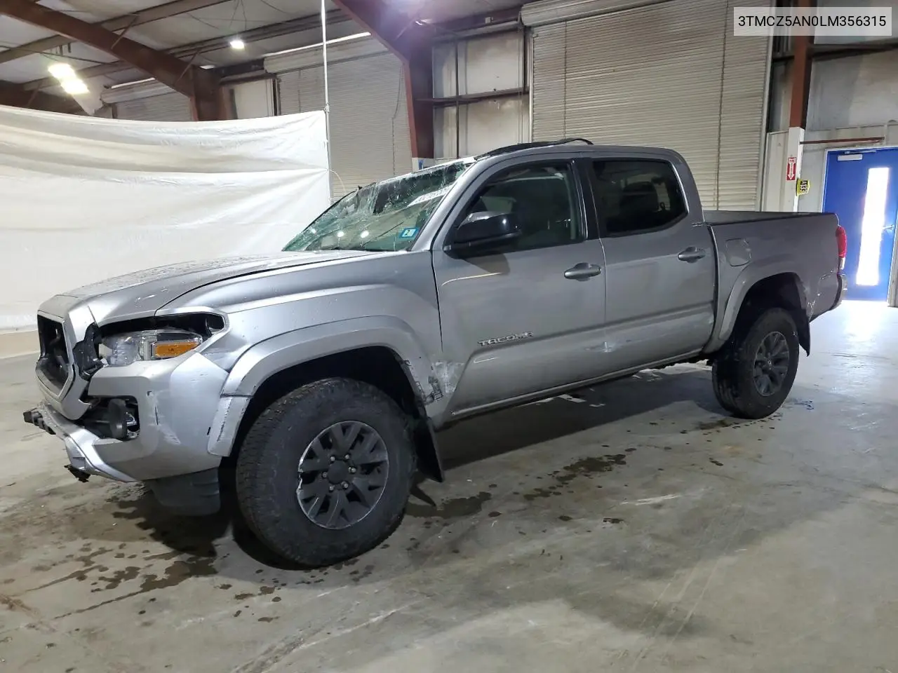 2020 Toyota Tacoma Double Cab VIN: 3TMCZ5AN0LM356315 Lot: 63218785