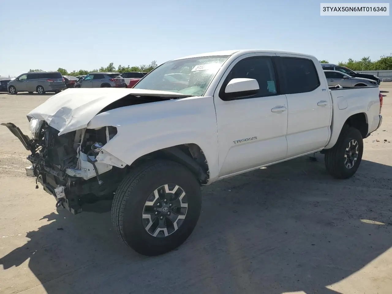 2021 Toyota Tacoma Double Cab VIN: 3TYAX5GN6MT016340 Lot: 51581965