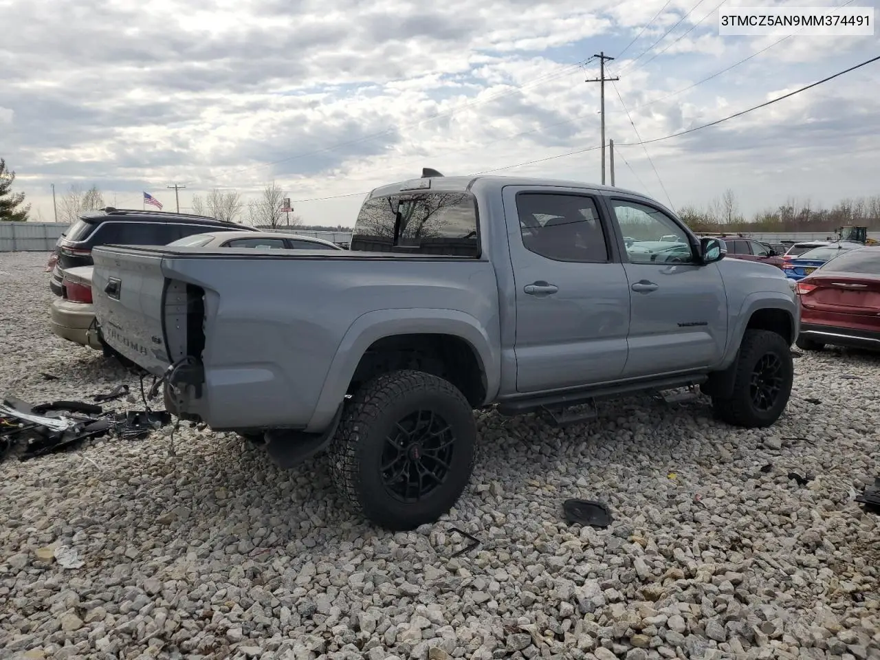 2021 Toyota Tacoma Double Cab VIN: 3TMCZ5AN9MM374491 Lot: 54177505
