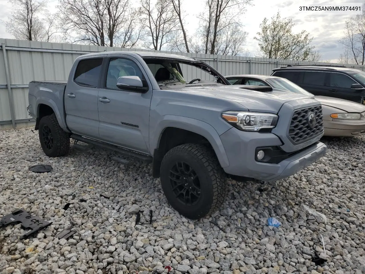 2021 Toyota Tacoma Double Cab VIN: 3TMCZ5AN9MM374491 Lot: 54177505