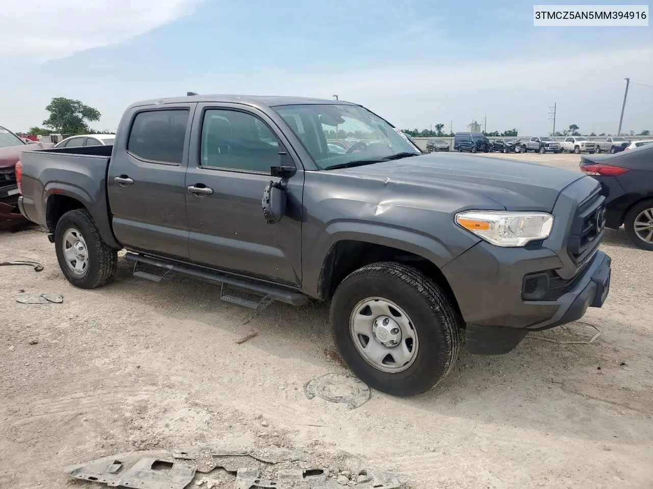 2021 Toyota Tacoma Double Cab VIN: 3TMCZ5AN5MM394916 Lot: 56436215