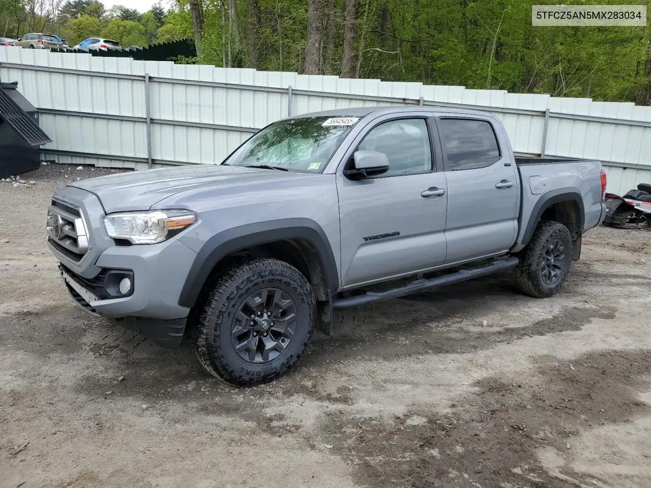 2021 Toyota Tacoma Double Cab VIN: 5TFCZ5AN5MX283034 Lot: 56645455