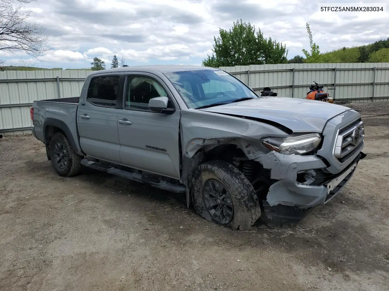 2021 Toyota Tacoma Double Cab VIN: 5TFCZ5AN5MX283034 Lot: 56645455