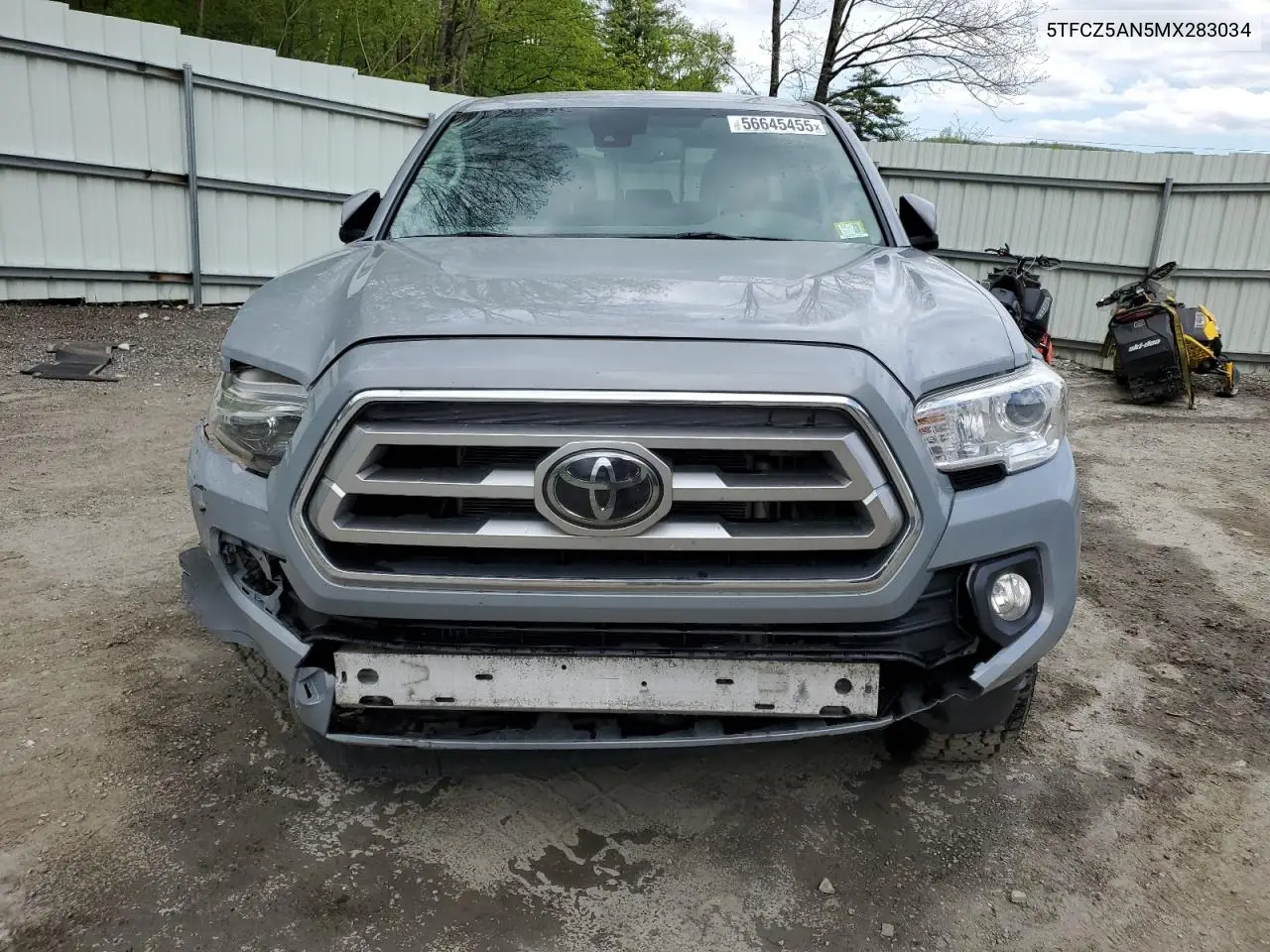 2021 Toyota Tacoma Double Cab VIN: 5TFCZ5AN5MX283034 Lot: 56645455