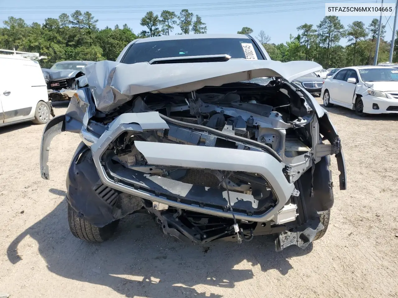 2021 Toyota Tacoma Double Cab VIN: 5TFAZ5CN6MX104665 Lot: 57083145