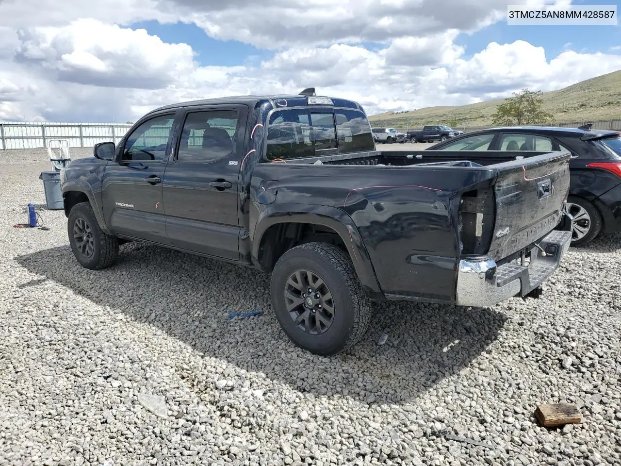 2021 Toyota Tacoma Double Cab VIN: 3TMCZ5AN8MM428587 Lot: 57084615