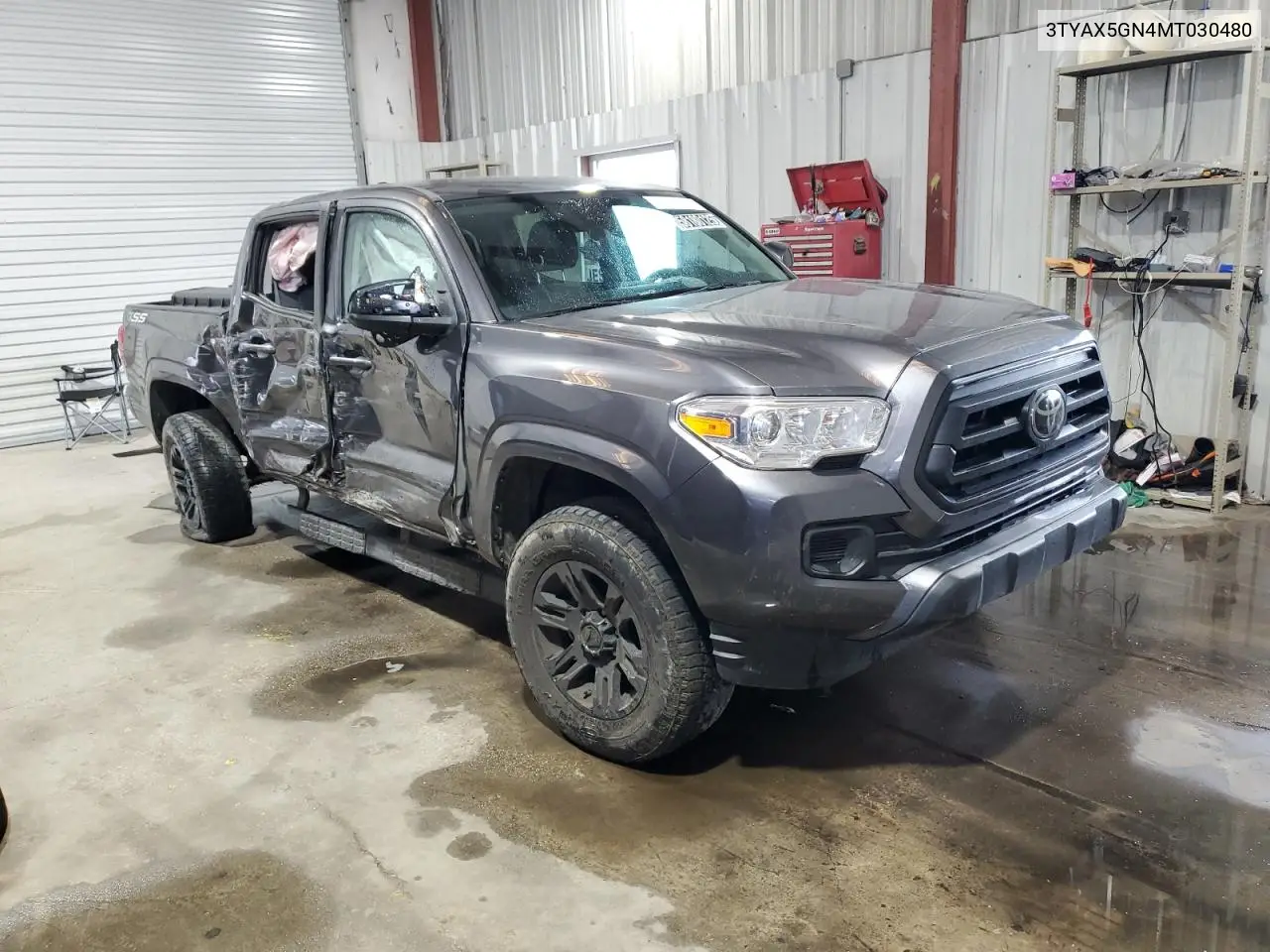 2021 Toyota Tacoma Double Cab VIN: 3TYAX5GN4MT030480 Lot: 58180125