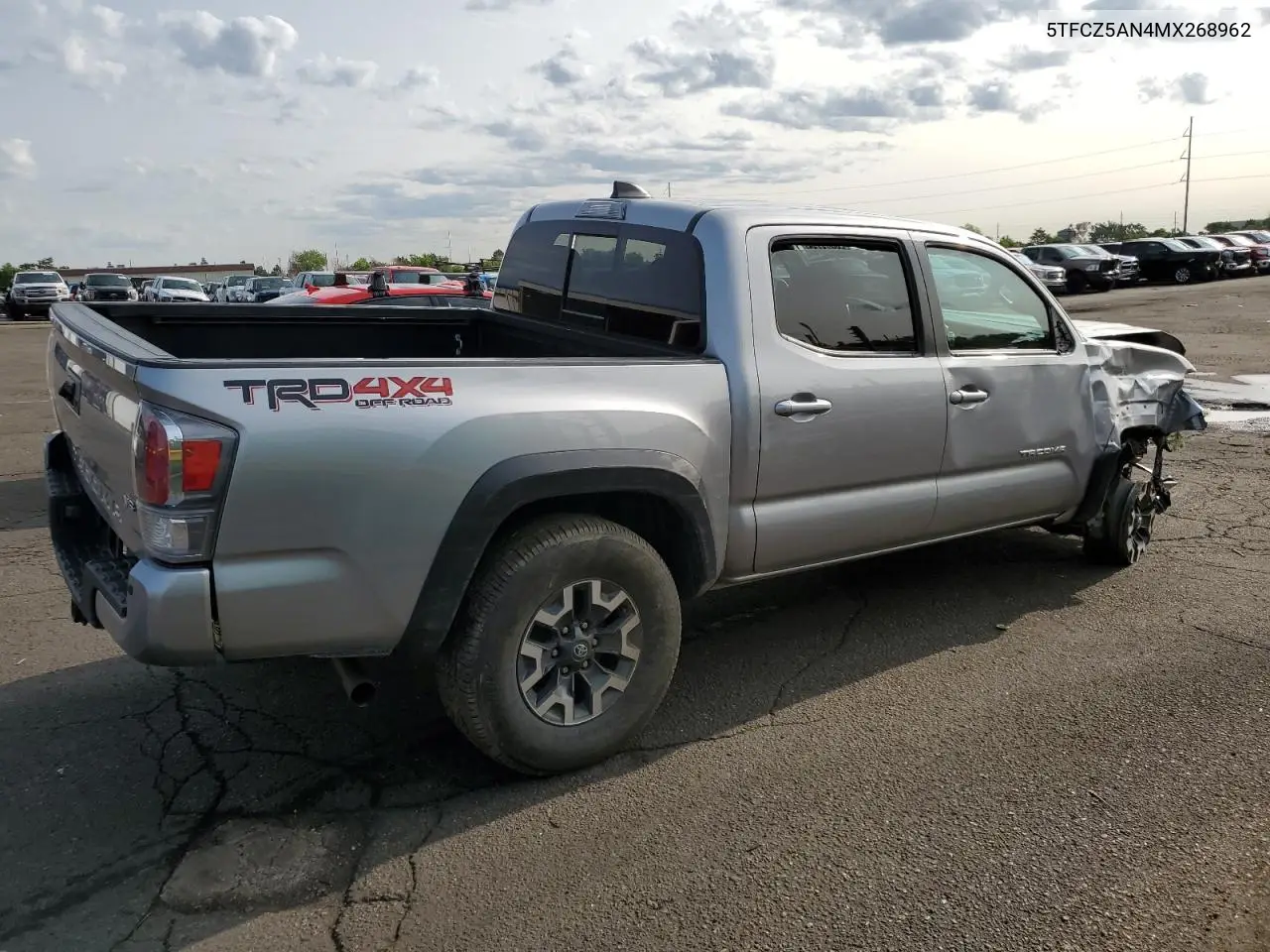 2021 Toyota Tacoma Double Cab VIN: 5TFCZ5AN4MX268962 Lot: 58923735