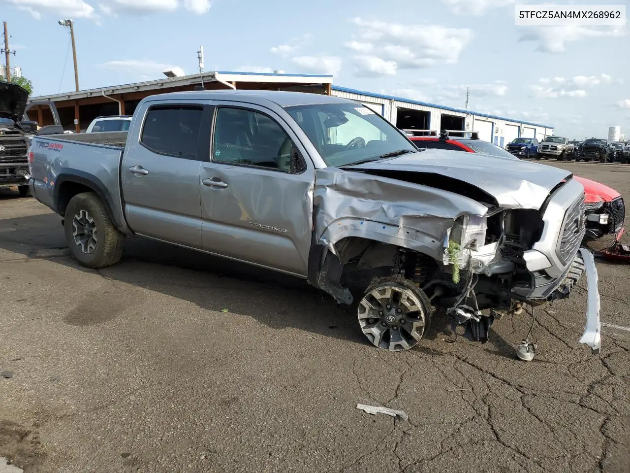 2021 Toyota Tacoma Double Cab VIN: 5TFCZ5AN4MX268962 Lot: 58923735